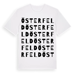 Österfeld ordlek t-shirt – ekologisk bomull t-shirt från Pinshirt