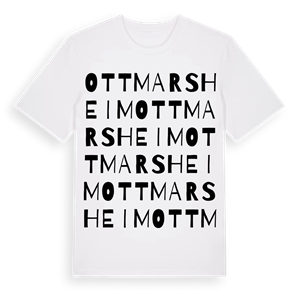 Ottmarsheim ordlek t-shirt – ekologisk bomull t-shirt från Pinshirt