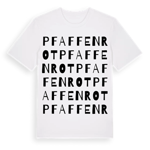 Pfaffenrot ordlek t-shirt – ekologisk bomull t-shirt från Pinshirt