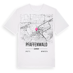 Pfaffenwald karta t-shirt – ekologisk bomull t-shirt från Pinshirt