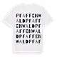 Pfaffenwald ordlek t-shirt
