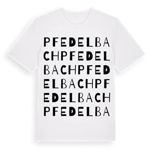 Pfedelbach ordlek t-shirt – ekologisk bomull t-shirt från Pinshirt
