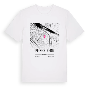Pfingstberg karta t-shirt – ekologisk bomull t-shirt från Pinshirt