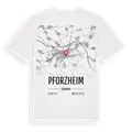 Pforzheim karta t-shirt