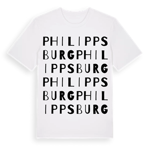 Philippsburg ordlek t-shirt – ekologisk bomull t-shirt från Pinshirt