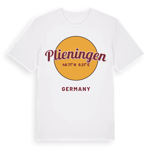 Plieningen cirkel t-shirt – ekologisk bomull t-shirt från Pinshirt