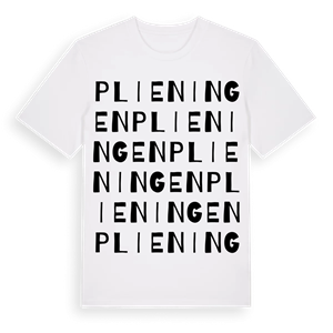 Plieningen ordlek t-shirt – ekologisk bomull t-shirt från Pinshirt
