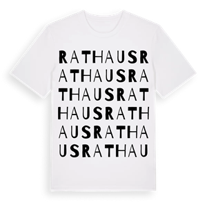 Rathaus ordlek t-shirt – ekologisk bomull t-shirt från Pinshirt