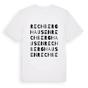 Rechberghausen ordlek t-shirt – ekologisk bomull t-shirt från Pinshirt