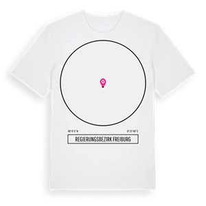 Regierungsbezirk Freiburg t-shirt – ekologisk bomull t-shirt från Pinshirt