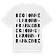 Region Heilbronn-Franken ordlek t-shirt