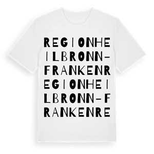 Region Heilbronn-Franken ordlek t-shirt – ekologisk bomull t-shirt från Pinshirt