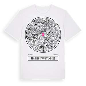 Region Ostwürttemberg t-shirt – ekologisk bomull t-shirt från Pinshirt