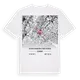 Region Schwarzwald-Baar-Heuberg karta t-shirt