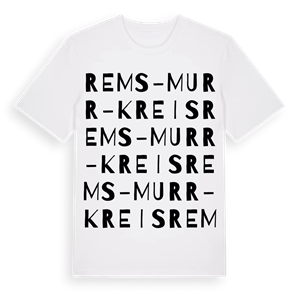 Rems-Murr-Kreis ordlek t-shirt – ekologisk bomull t-shirt från Pinshirt