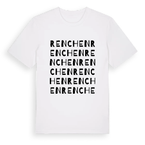 Renchen ordlek t-shirt – ekologisk bomull t-shirt från Pinshirt