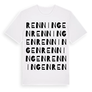 Renningen ordlek t-shirt – ekologisk bomull t-shirt från Pinshirt