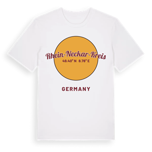 Rhein-Neckar-Kreis cirkel t-shirt – ekologisk bomull t-shirt från Pinshirt