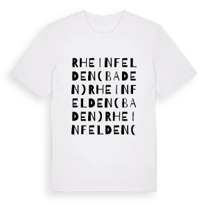 Rheinfelden (Baden) ordlek t-shirt – ekologisk bomull t-shirt från Pinshirt