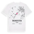 Rheinstetten karta t-shirt