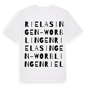 Rielasingen-Worblingen ordlek t-shirt – ekologisk bomull t-shirt från Pinshirt