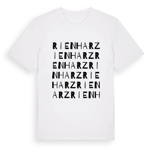 Rienharz ordlek t-shirt – ekologisk bomull t-shirt från Pinshirt