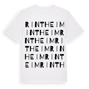 Rintheim ordlek t-shirt – ekologisk bomull t-shirt från Pinshirt