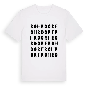 Rohrdorf ordlek t-shirt – ekologisk bomull t-shirt från Pinshirt