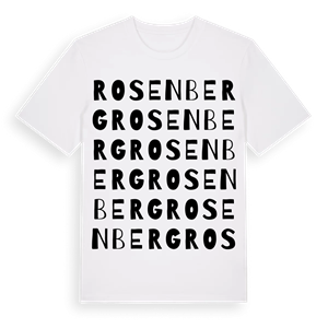 Rosenberg ordlek t-shirt – ekologisk bomull t-shirt från Pinshirt