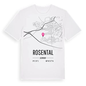 Rosental karta t-shirt – ekologisk bomull t-shirt från Pinshirt