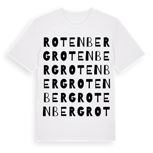 Rotenberg ordlek t-shirt – ekologisk bomull t-shirt från Pinshirt