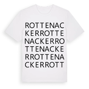 Rottenacker ordlek t-shirt – ekologisk bomull t-shirt från Pinshirt
