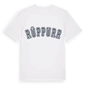Rüppurr college t-shirt – ekologisk bomull t-shirt från Pinshirt