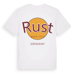 Rust cirkel t-shirt – ekologisk bomull t-shirt från Pinshirt