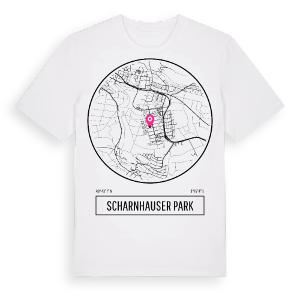 Scharnhauser Park t-shirt – ekologisk bomull t-shirt från Pinshirt