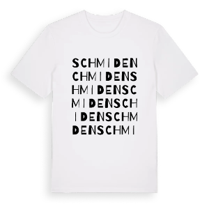 Schmiden ordlek t-shirt – ekologisk bomull t-shirt från Pinshirt