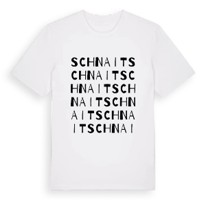 Schnait ordlek t-shirt – ekologisk bomull t-shirt från Pinshirt