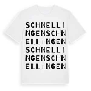 Schnellingen ordlek t-shirt – ekologisk bomull t-shirt från Pinshirt