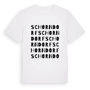 Schorndorf ordlek t-shirt – ekologisk bomull t-shirt från Pinshirt