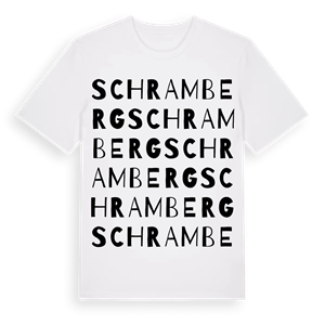 Schramberg ordlek t-shirt – ekologisk bomull t-shirt från Pinshirt
