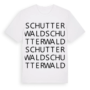 Schutterwald ordlek t-shirt – ekologisk bomull t-shirt från Pinshirt