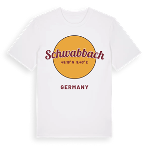 Schwabbach cirkel t-shirt – ekologisk bomull t-shirt från Pinshirt