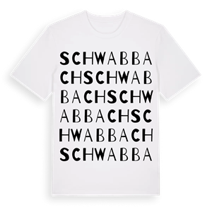 Schwabbach ordlek t-shirt – ekologisk bomull t-shirt från Pinshirt