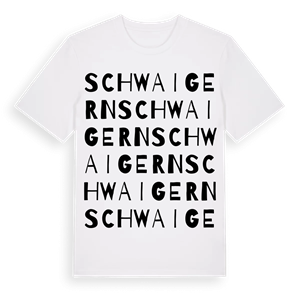 Schwaigern ordlek t-shirt – ekologisk bomull t-shirt från Pinshirt
