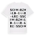 Schwarzwald-Baar-Kreis ordlek t-shirt