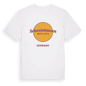 Schweinhausen cirkel t-shirt – ekologisk bomull t-shirt från Pinshirt