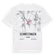 Schwetzingen karta t-shirt