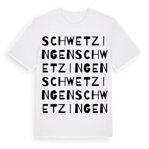 Schwetzingen ordlek t-shirt – ekologisk bomull t-shirt från Pinshirt