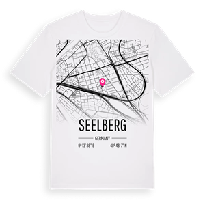 Seelberg karta t-shirt – ekologisk bomull t-shirt från Pinshirt