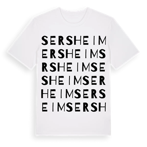 Sersheim ordlek t-shirt – ekologisk bomull t-shirt från Pinshirt